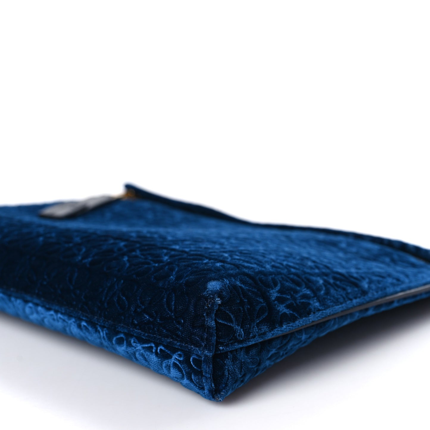 Velvet Repeat T Pouch Blue