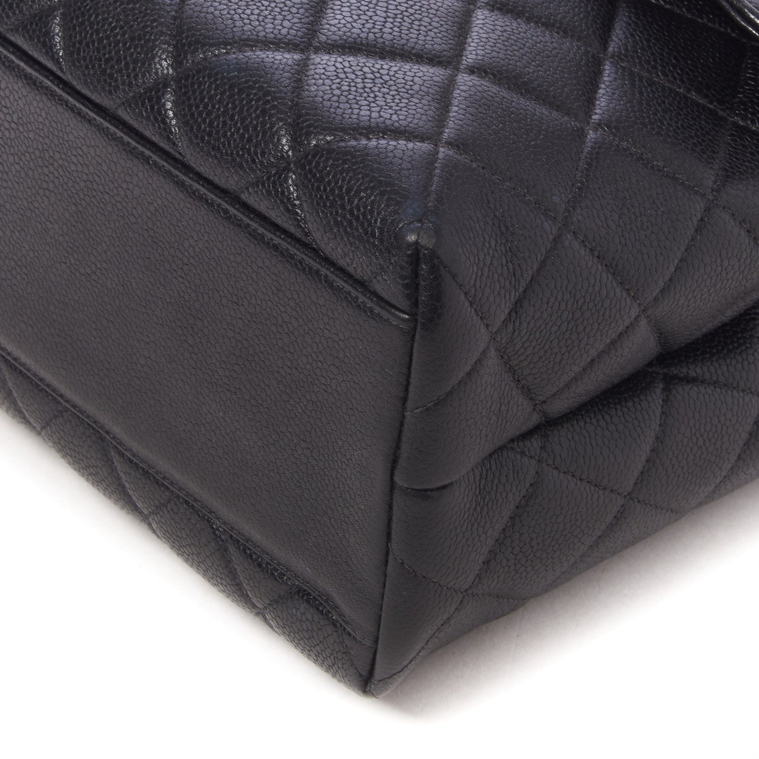 Chanel Caviar Quilted Jumbo Kelly Flap Black 4 of 9