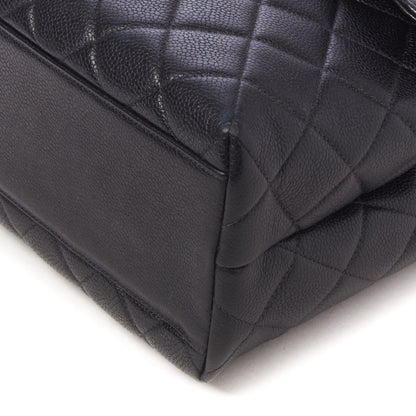 Chanel Caviar Quilted Jumbo Kelly Flap Black 4 of 9