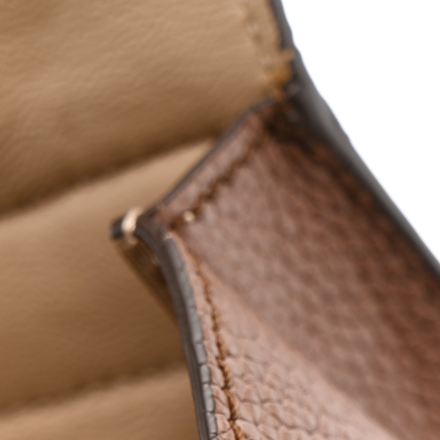 Salvatore Ferragamo Grained Calfskin Sofia Satchel Moka 13 of 19