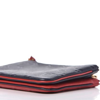 Louis Vuitton Empreinte Double Zip Pochette Marine Rouge 8 of 10