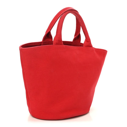 Prada Canapa Small Shopping Tote Rosso 4 of 10
