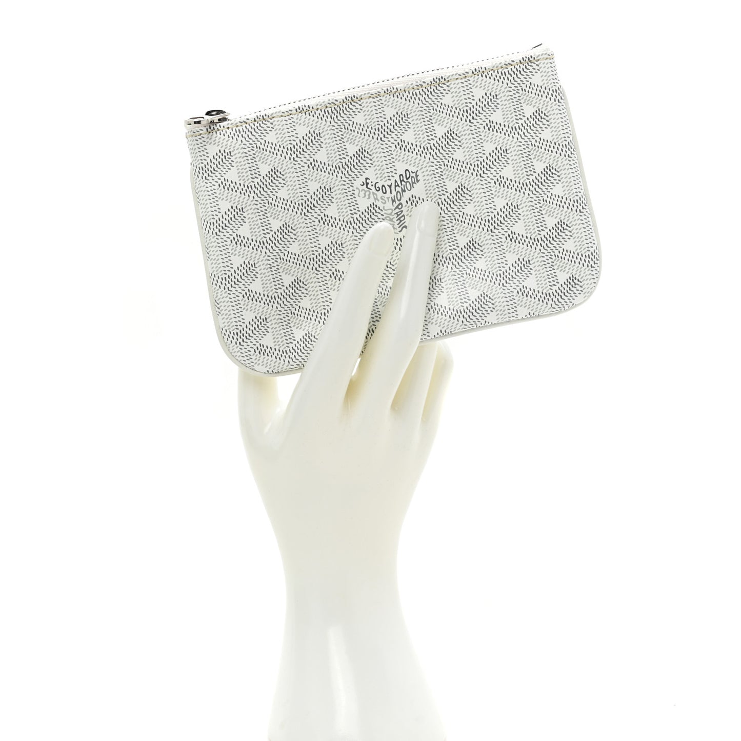 Goyardine Senat Pochette PM White