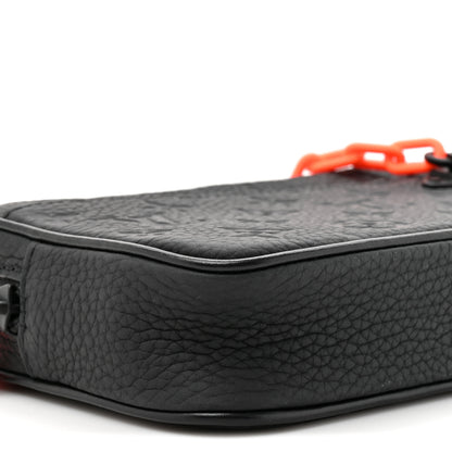 Louis Vuitton Taurillon Monogram Uniformes Solar Ray Soft Pochette Volga Belt Bag Black 9 of 9