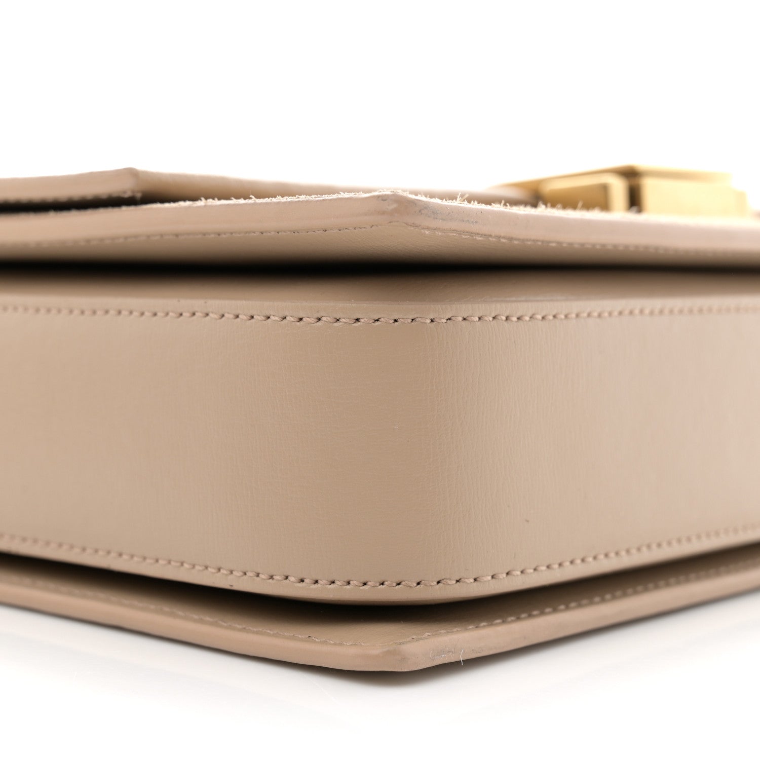 Saint Laurent Smooth Calfskin Suede Medium Bellechasse Bag Beige 9 of 12
