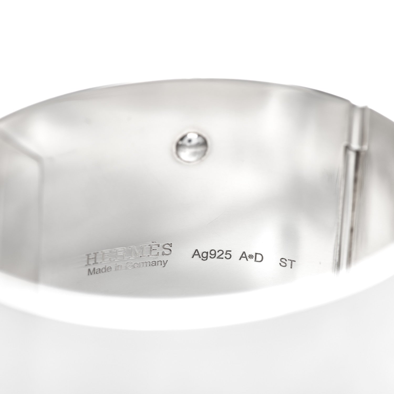 Hermes Sterling Silver GM Kelly Bracelet ST 4 of 4
