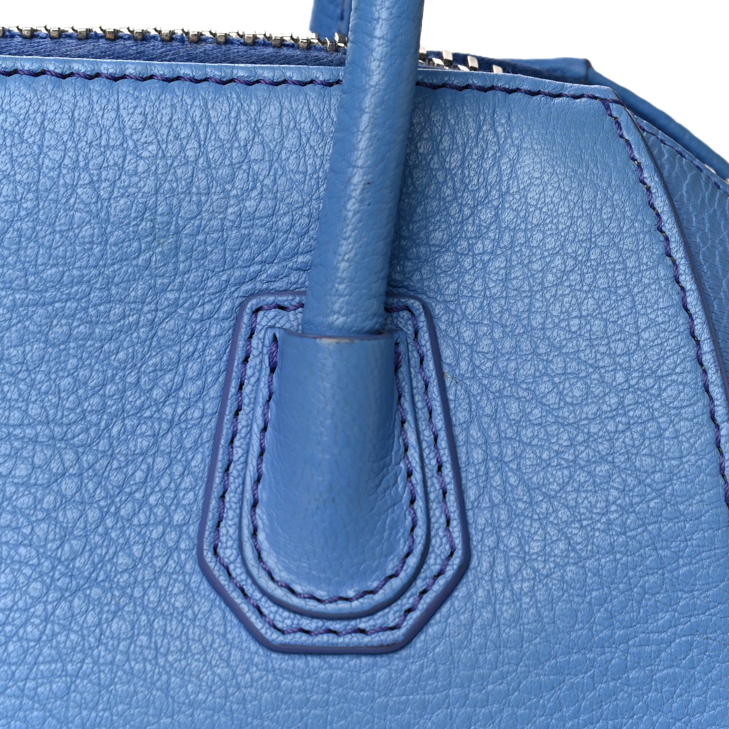 Sugar Goatskin Mini Antigona Blue