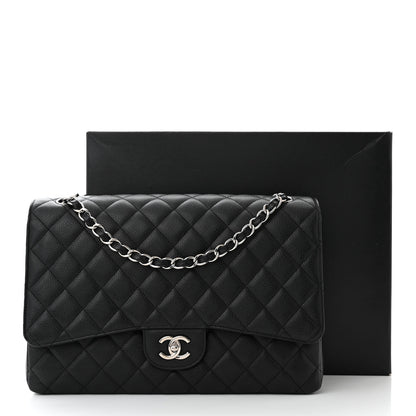 Chanel Caviar Quilted Maxi Single Flap Black 11 of 11