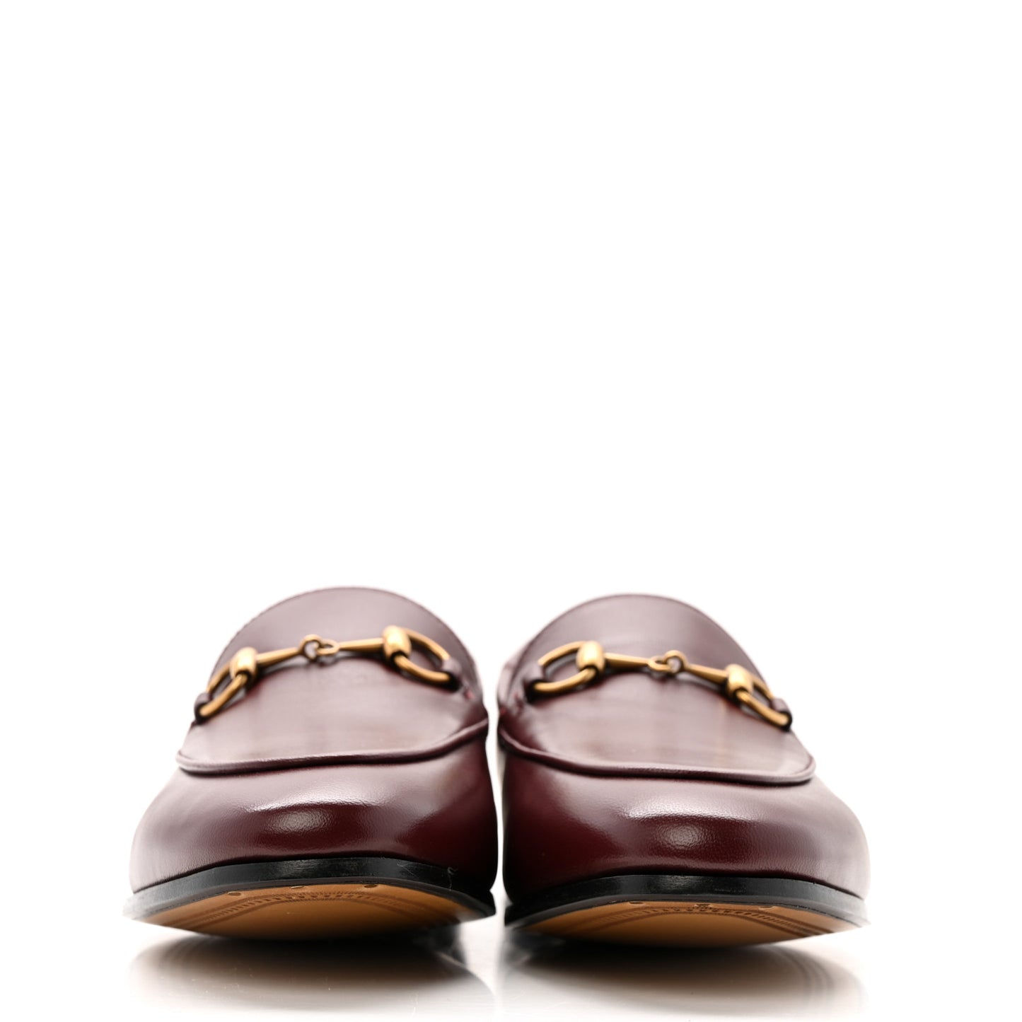Lambskin Womens Brixton Horsebit Loafers 36.5 Vintage Bordeaux