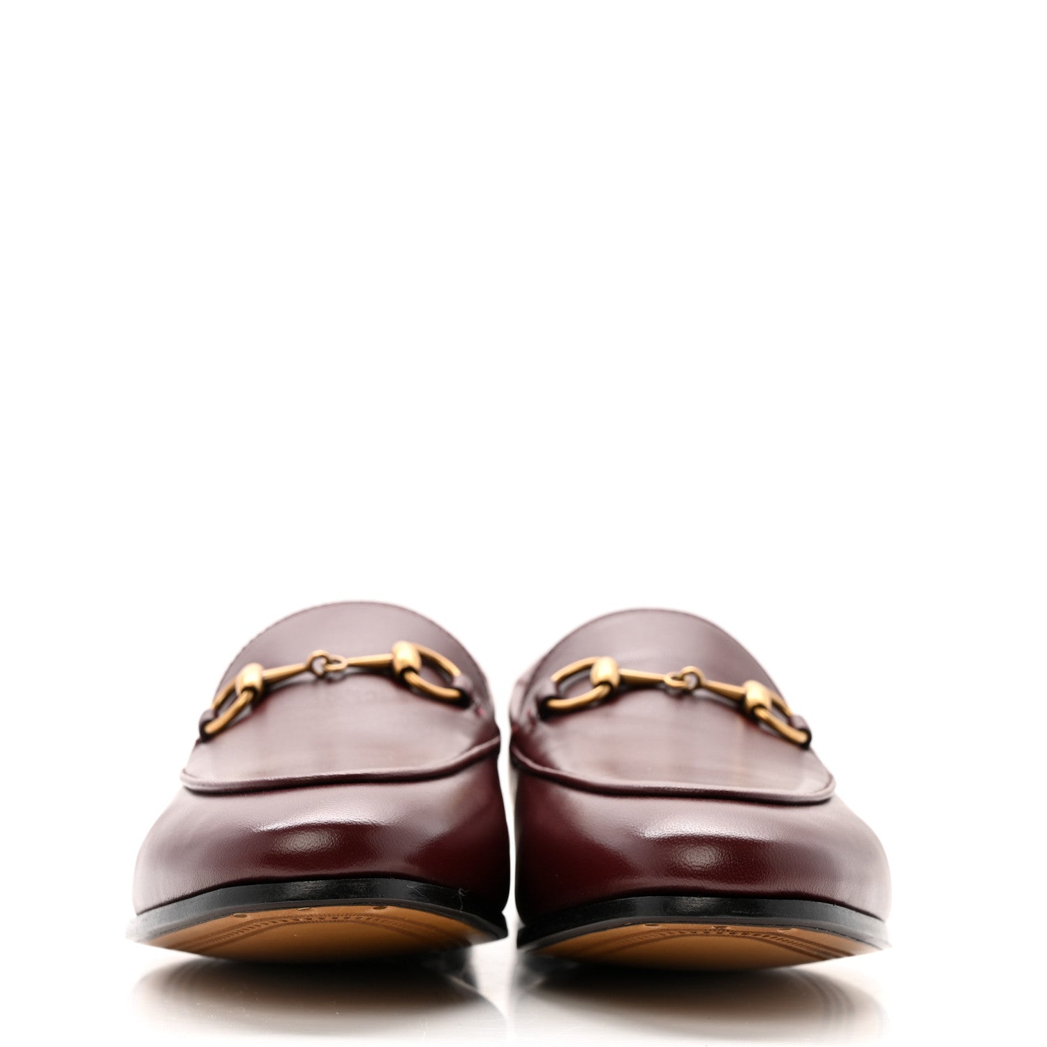 Gucci Lambskin Womens Brixton Horsebit Loafers 36.5 Vintage Bordeaux 5 of 20