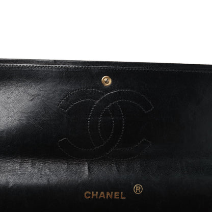 Chanel Lambskin Quilted Medium Double Flap Black 5 of 9