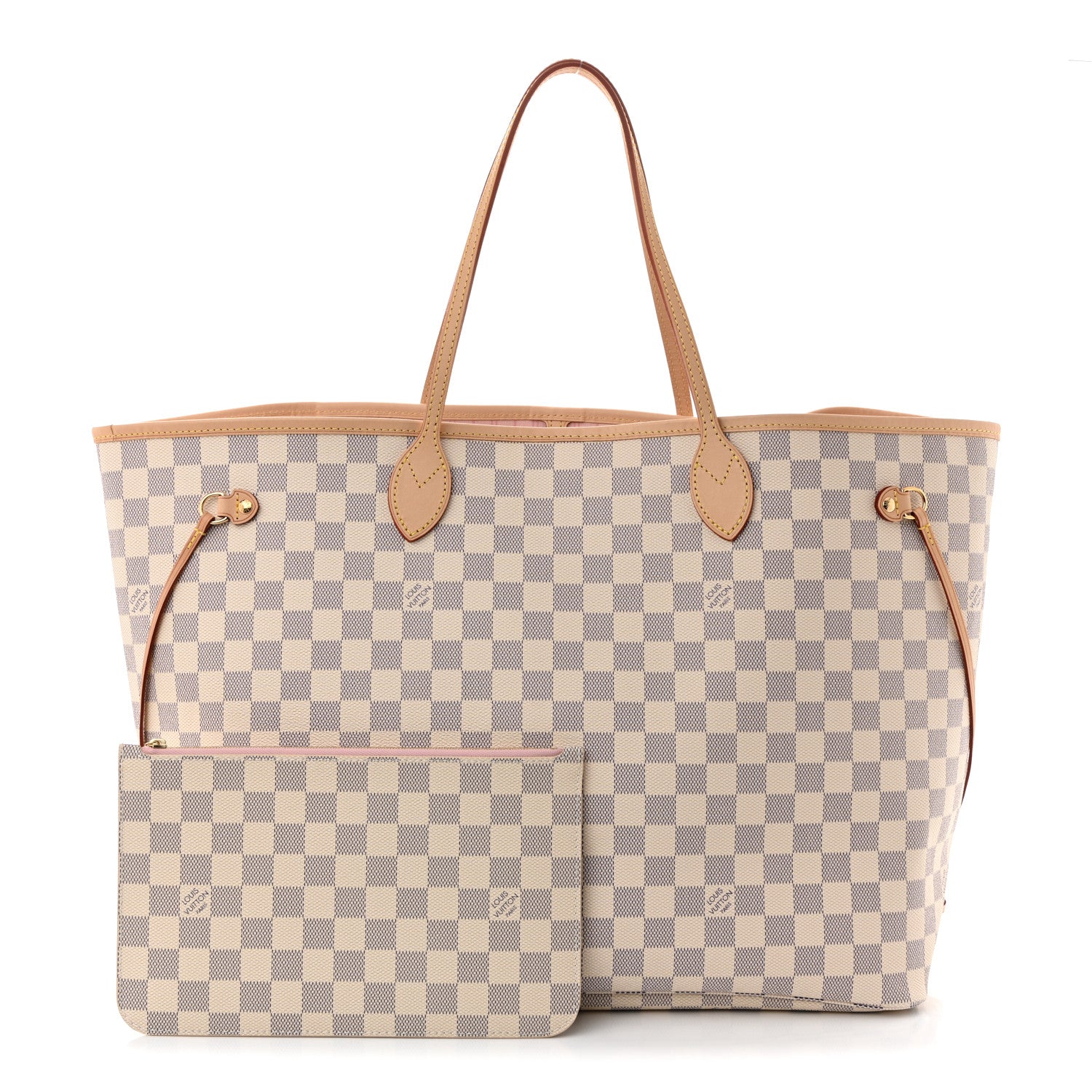 Louis Vuitton Damier Azur Neo Neverfull GM Rose Ballerine 3 of 10