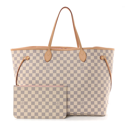 Louis Vuitton Damier Azur Neo Neverfull GM Rose Ballerine 3 of 10