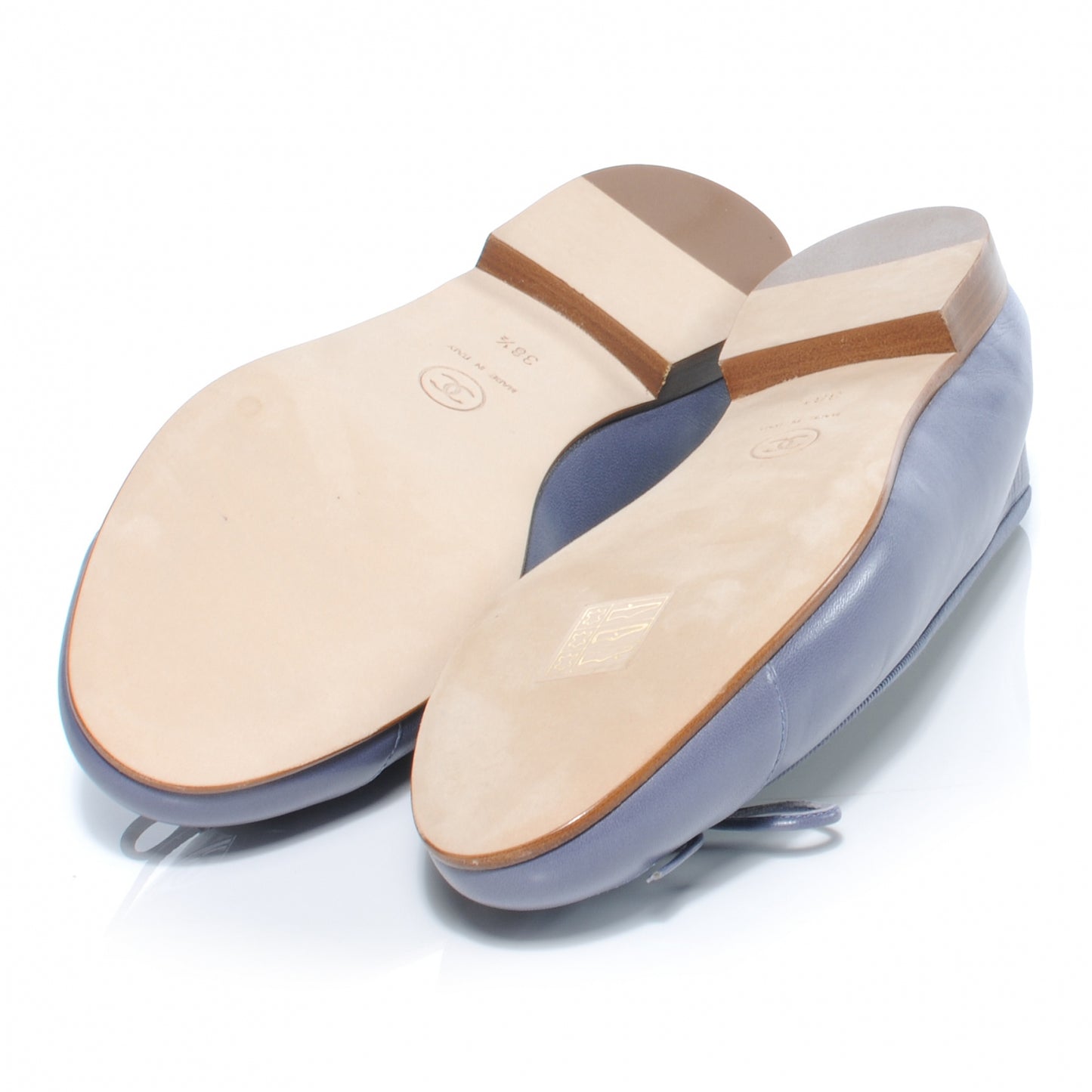 Leather Classic CC Ballet Flats 38.5 Lavender