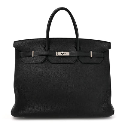 Hermes Taurillon Clemence Birkin 40 Black 1 of 14