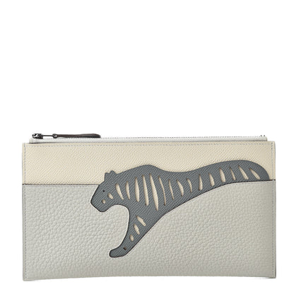 Hermes Togo Epsom Rooroo Pouch Craie Vert Amande Gris Pearl 1 of 7