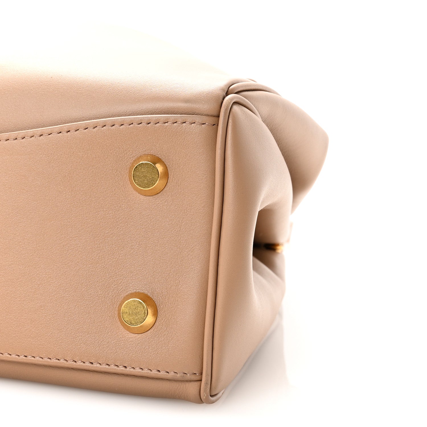 Balenciaga Natural Smooth Calfskin Medium Rodeo Top Handle Handbag Latte 9 of 9