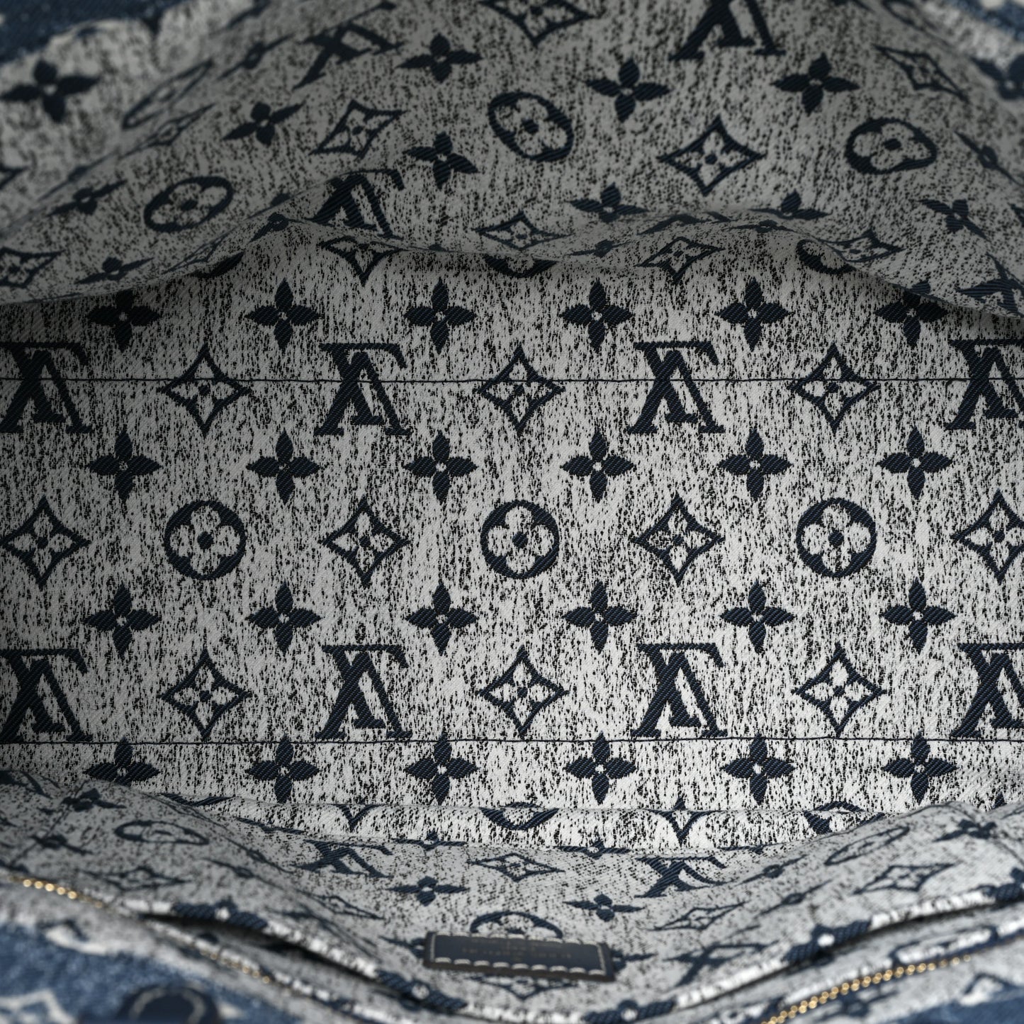 Monogram Jacquard Denim Onthego MM Bleu