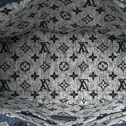 Louis Vuitton Monogram Jacquard Denim Onthego MM Bleu 5 of 8