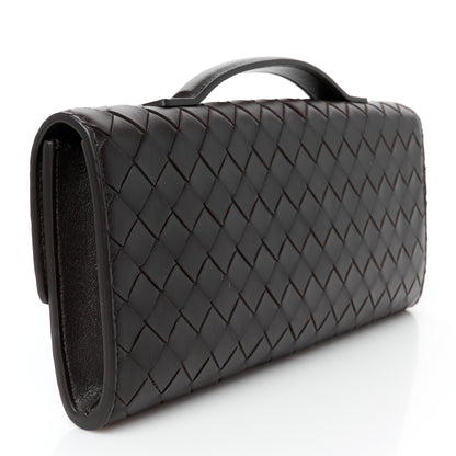 Bottega Veneta Nappa Intrecciato Long Andiamo Top Handle Clutch Fondant 3 of 8