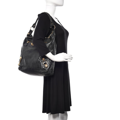 Balenciaga Chevre Giant 21 Gold Hardware Day Hobo Black 2 of 12