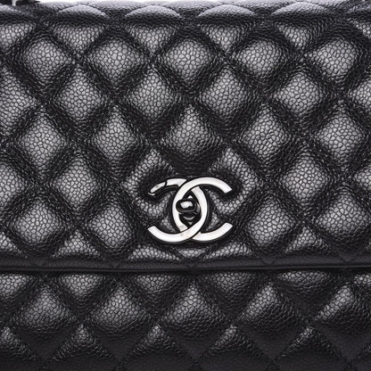 Chanel Caviar Quilted Small Coco Handle Flap So Black 10 of 10