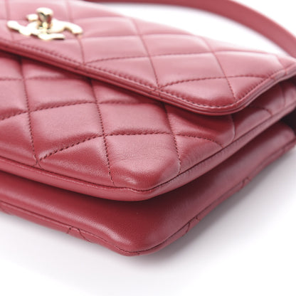 Chanel Lambskin Quilted Medium Trendy CC Flap Red 9 of 9