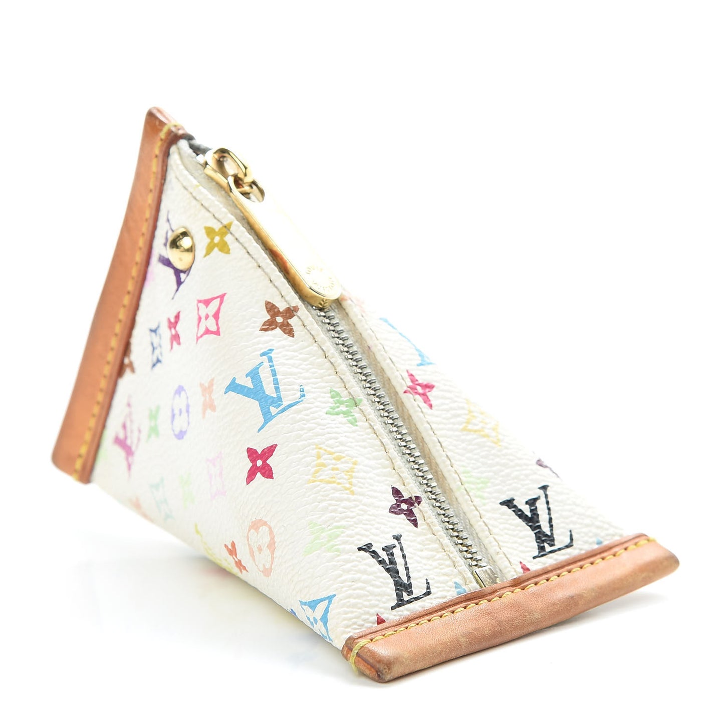 Monogram Multicolor Berlingot Coin Purse White