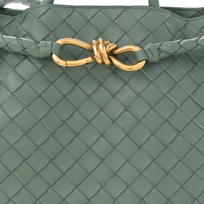 Bottega Veneta Nappa Intrecciato Medium Andiamo Shoulder Bag Aloe 7 of 9