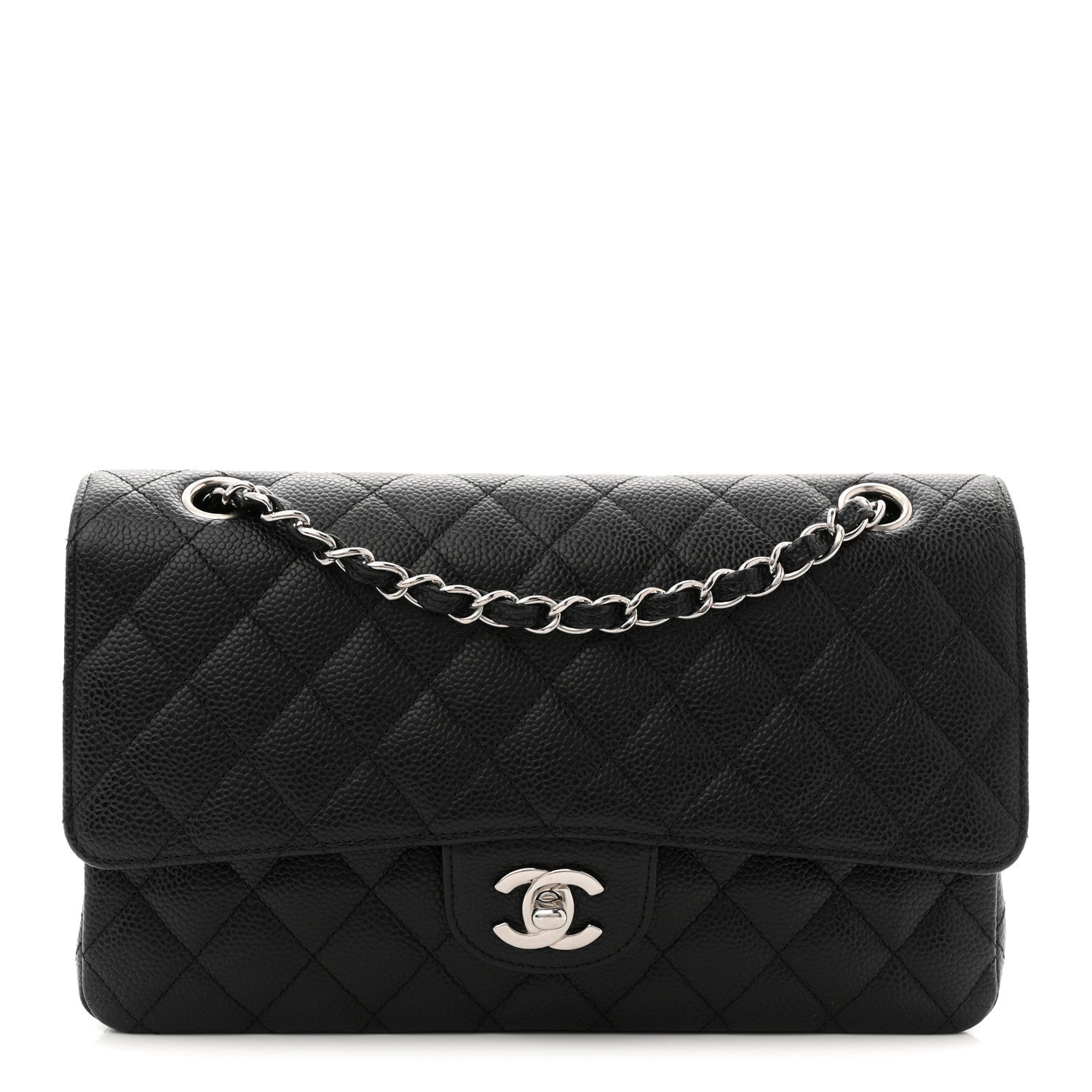 Chanel Caviar Quilted Medium Double Flap Black 1 of 11