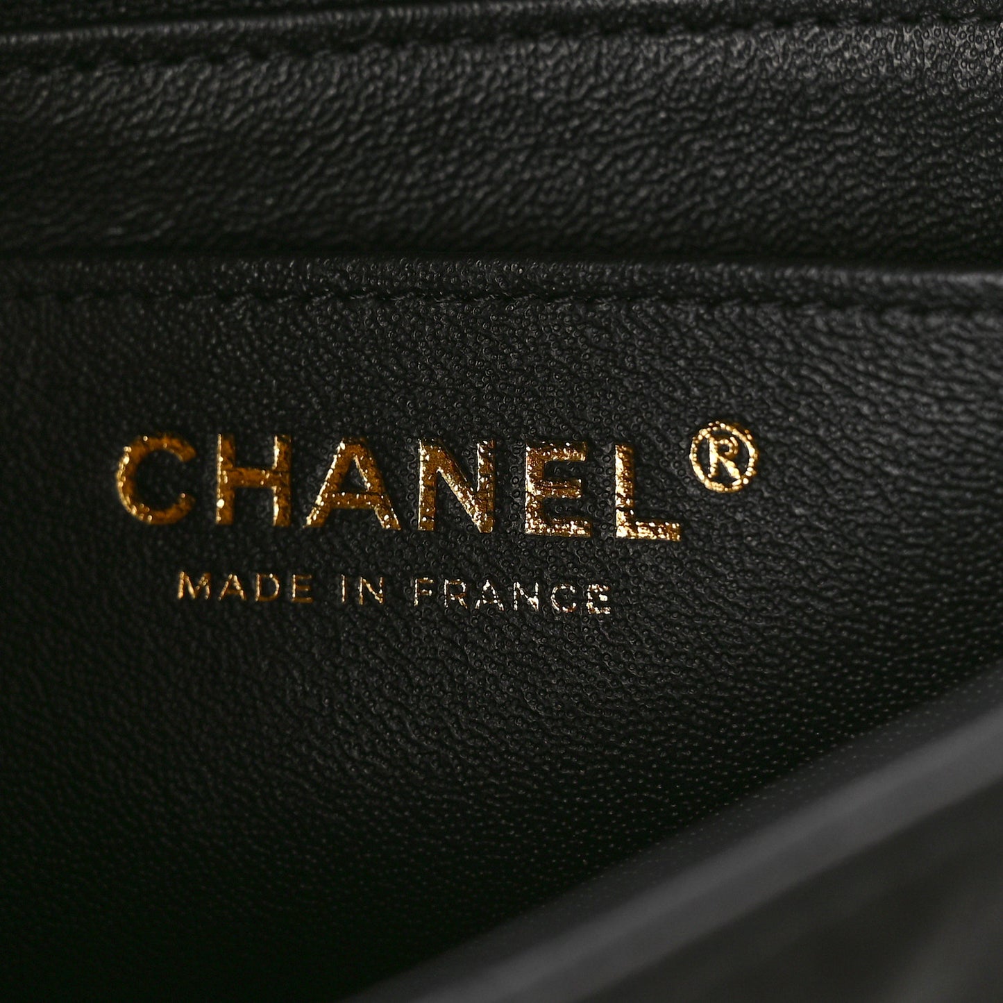 Lambskin Quilted Mini Rectangular Flap Black