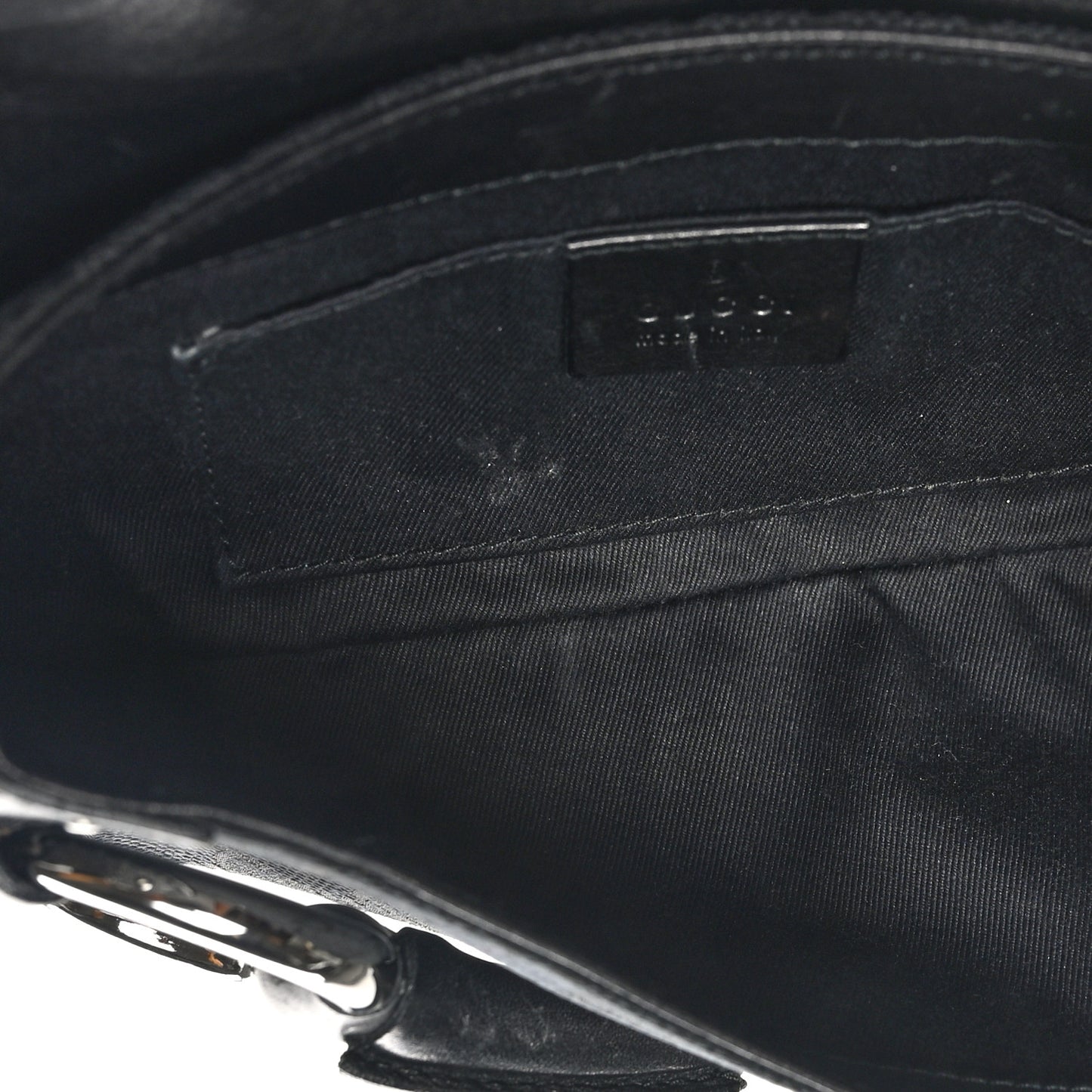Monogram Studded Horsebit Clutch Black