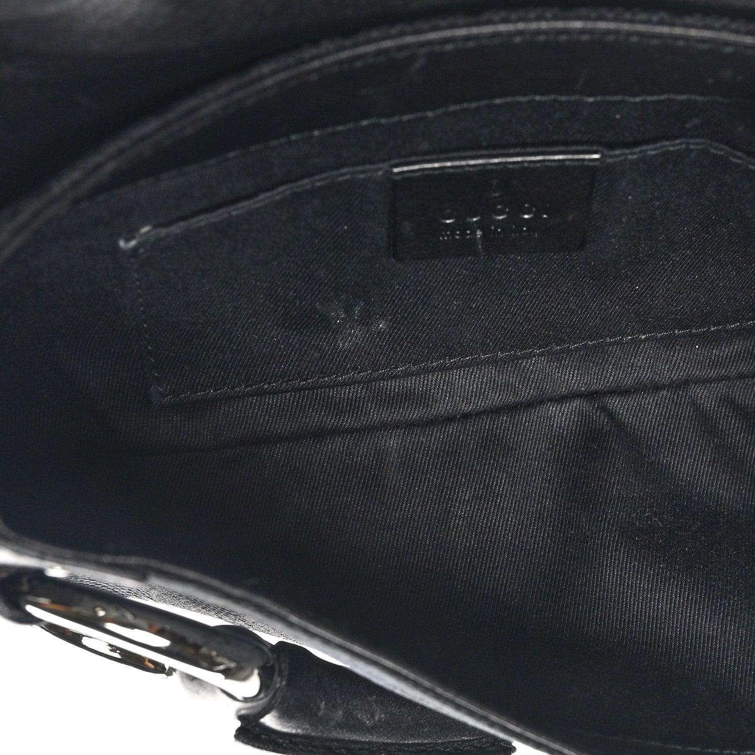 Gucci Monogram Studded Horsebit Clutch Black 5 of 10