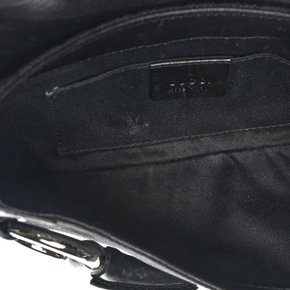 Gucci Monogram Studded Horsebit Clutch Black 5 of 10