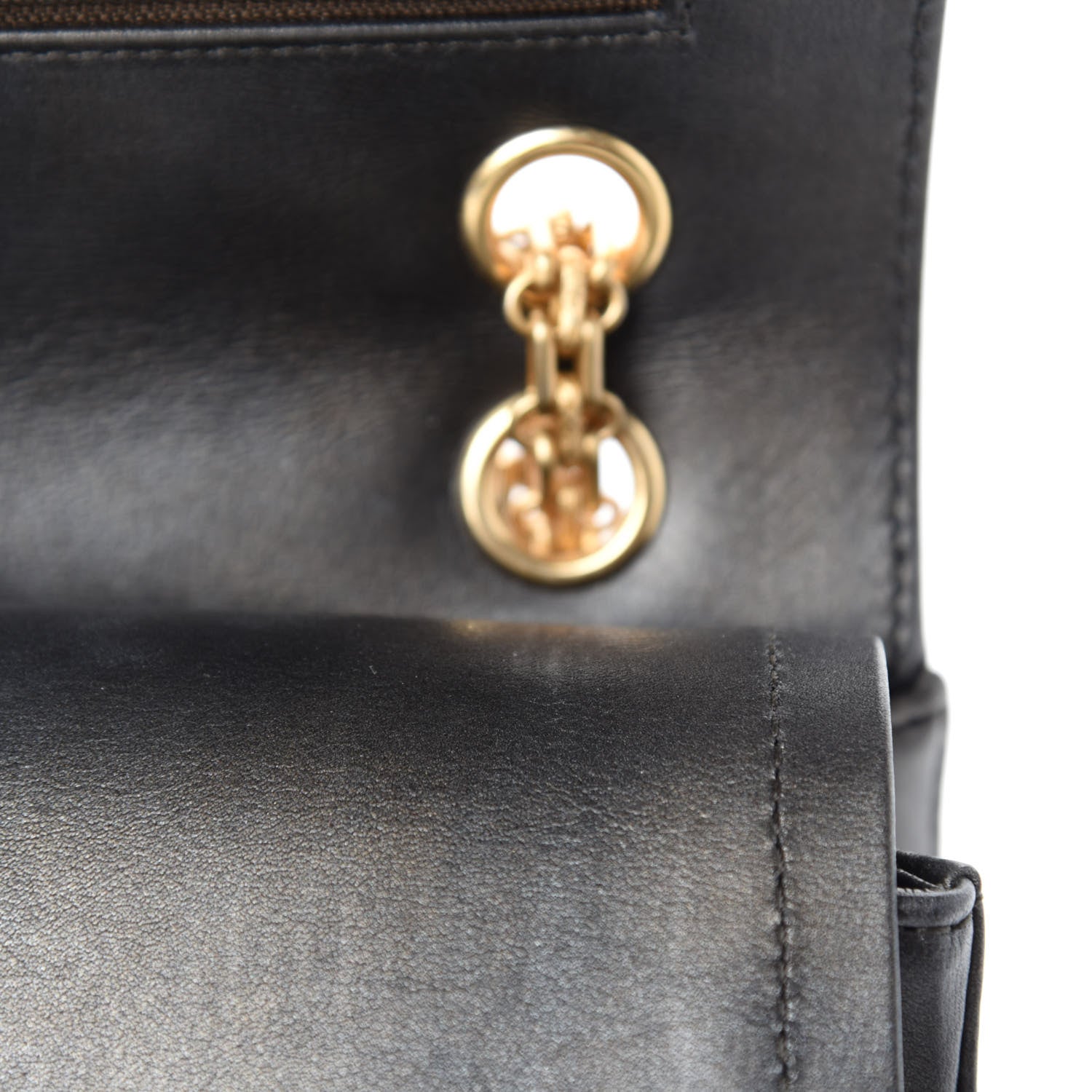 Chanel Metallic Calfskin Quilted 2.55 Reissue 226 Flap Charcoal 13 of 17