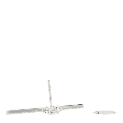 Messika 18K White Gold Diamond Joy Coeur Pave Single Earring 3 of 6