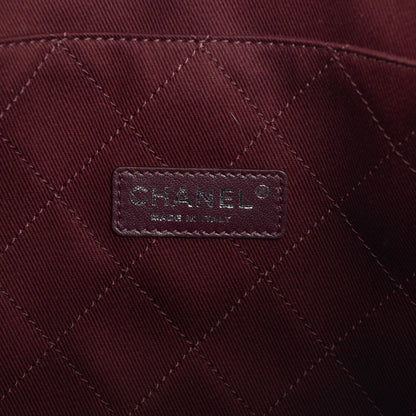 Chanel Canvas Calfskin Let's Demonstrate Small Tote White Black 6 of 7