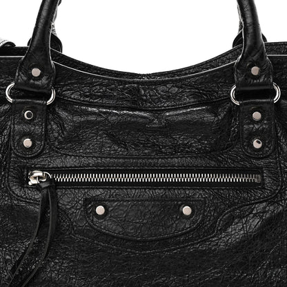 Balenciaga Agneau Classic Silver Hardware City Black 7 of 10