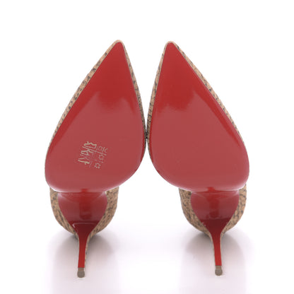 Christian Louboutin Cork Iriza 100 Pumps 37.5 Light Gold 4 of 7