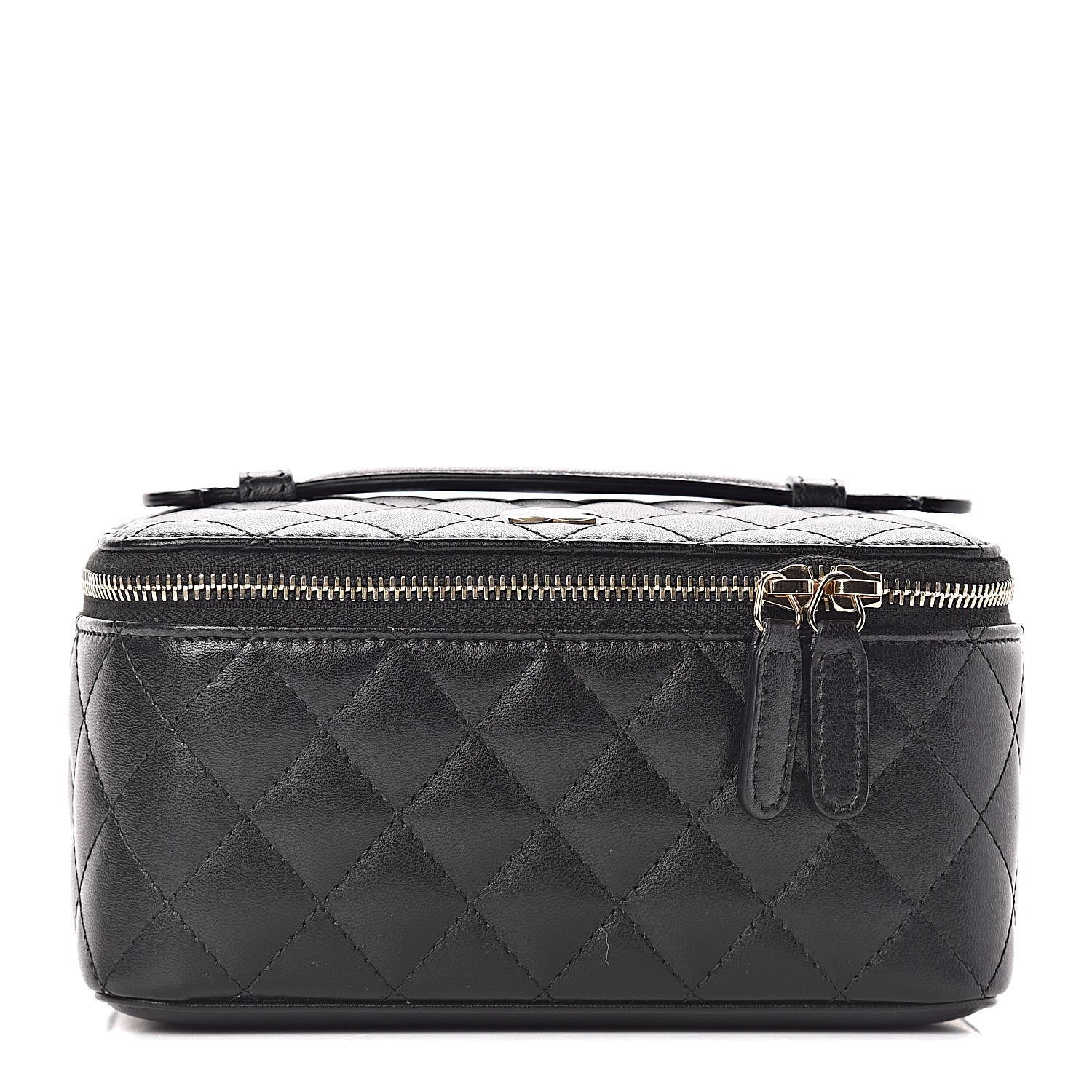 Chanel Lambskin Quilted Jewelry Case Black 1 of 15