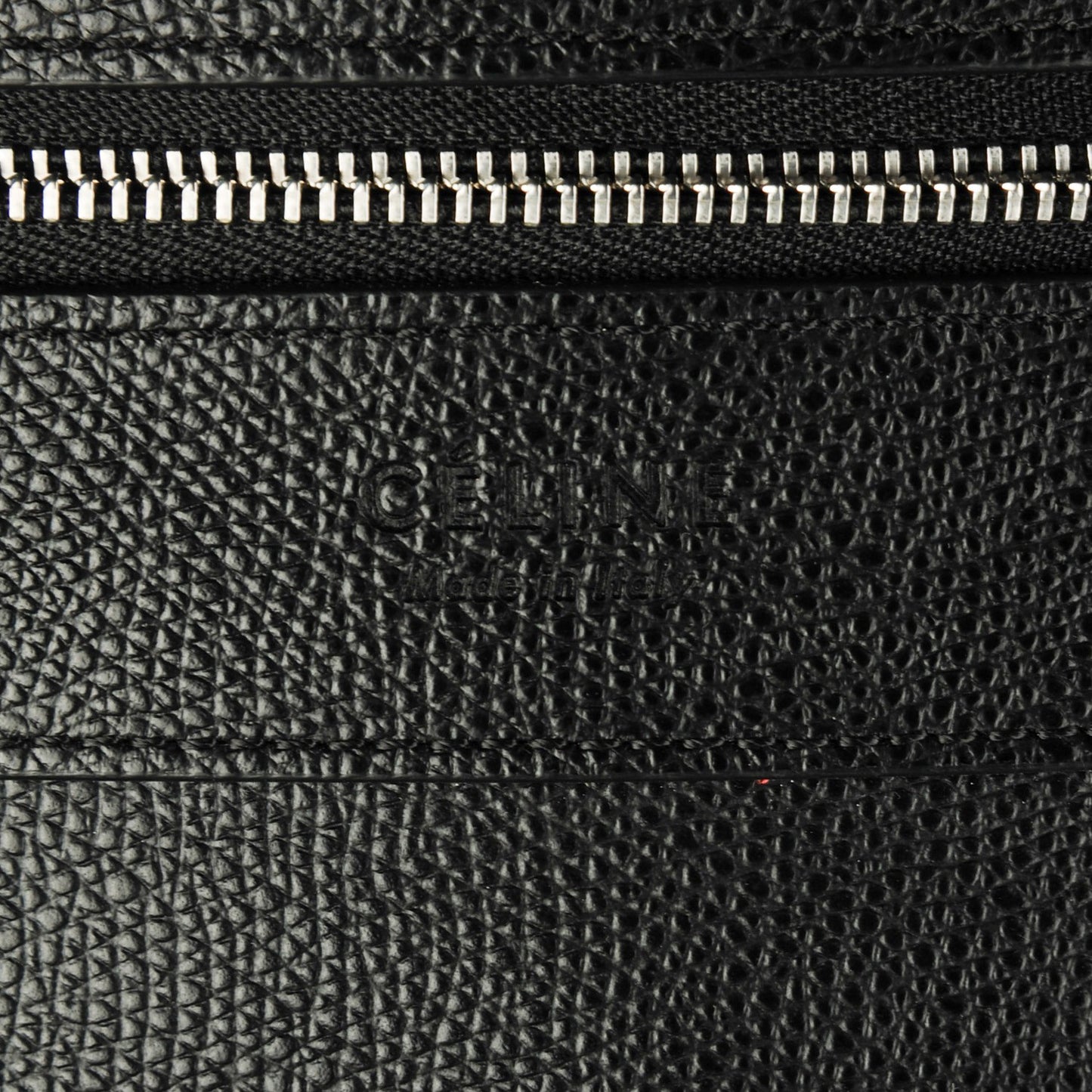 Grained Calfskin Horizontal Cabas Black