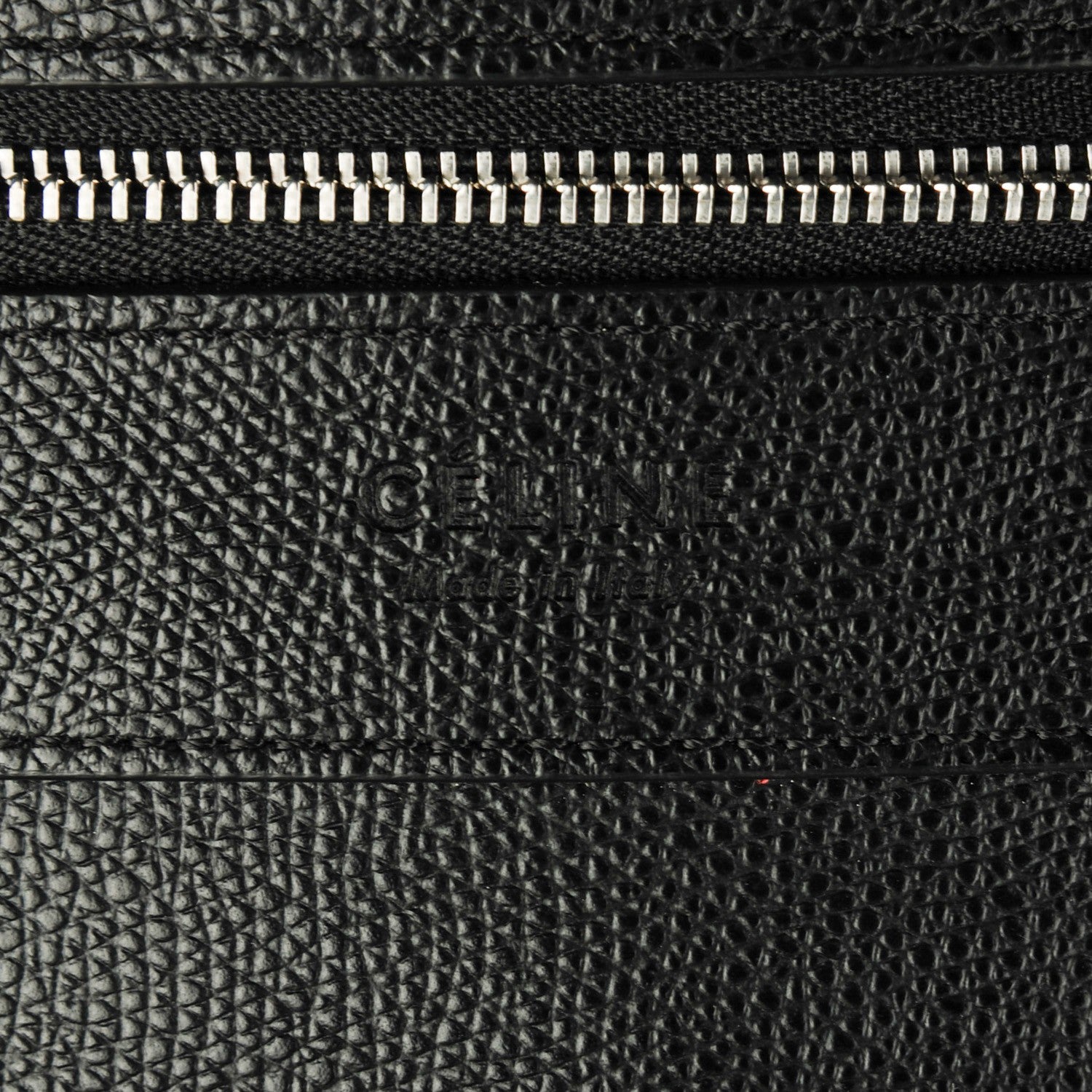 Celine Grained Calfskin Horizontal Cabas Black 6 of 12