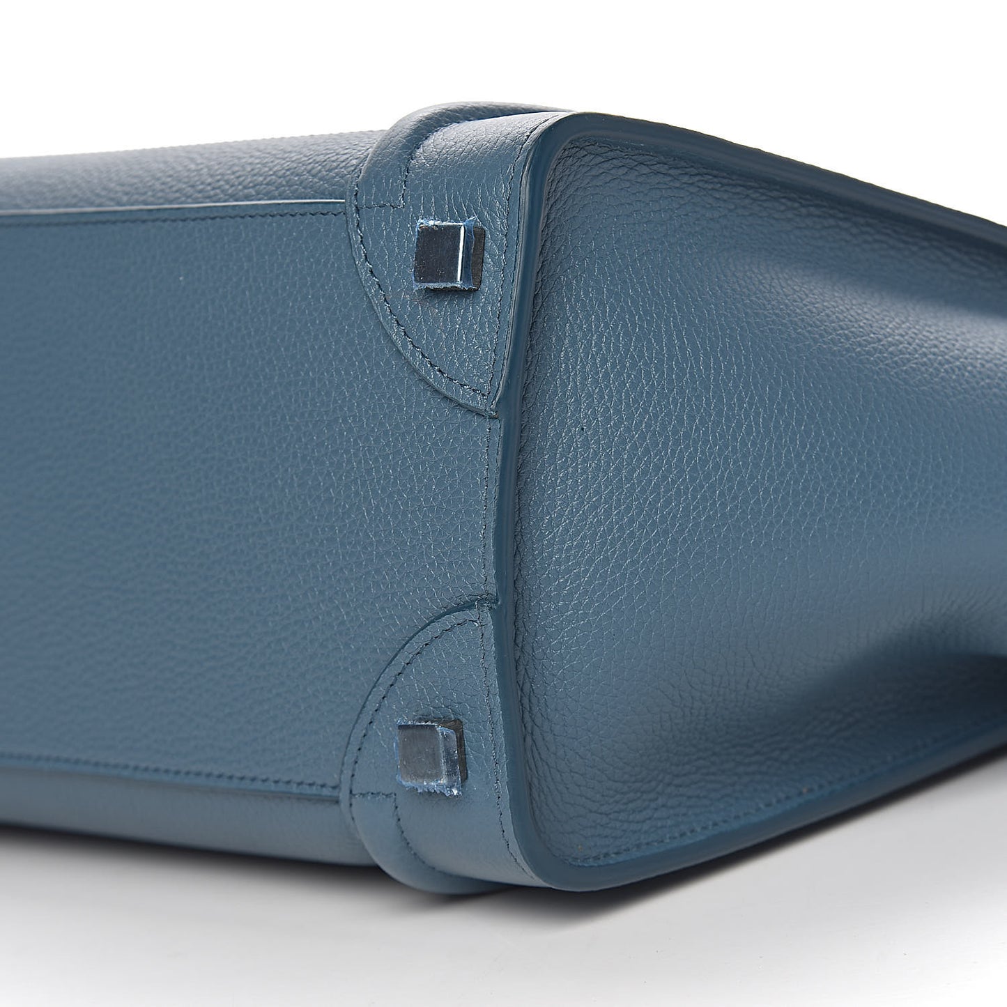 Drummed Calfskin Micro Luggage Celadon