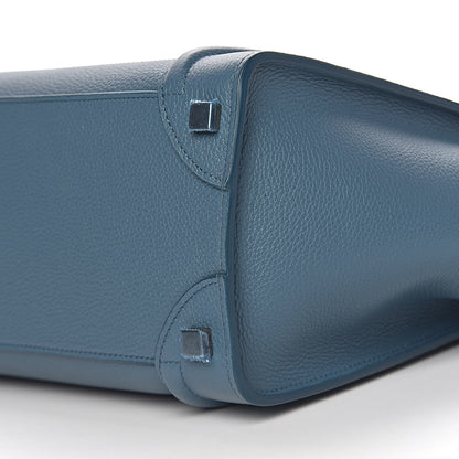 Celine Drummed Calfskin Micro Luggage Celadon 8 of 9