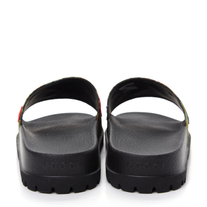 Gucci Brocade Floral Mens Pursuit Lug Sole Slide Sandals 7 Multicolor 7 of 10
