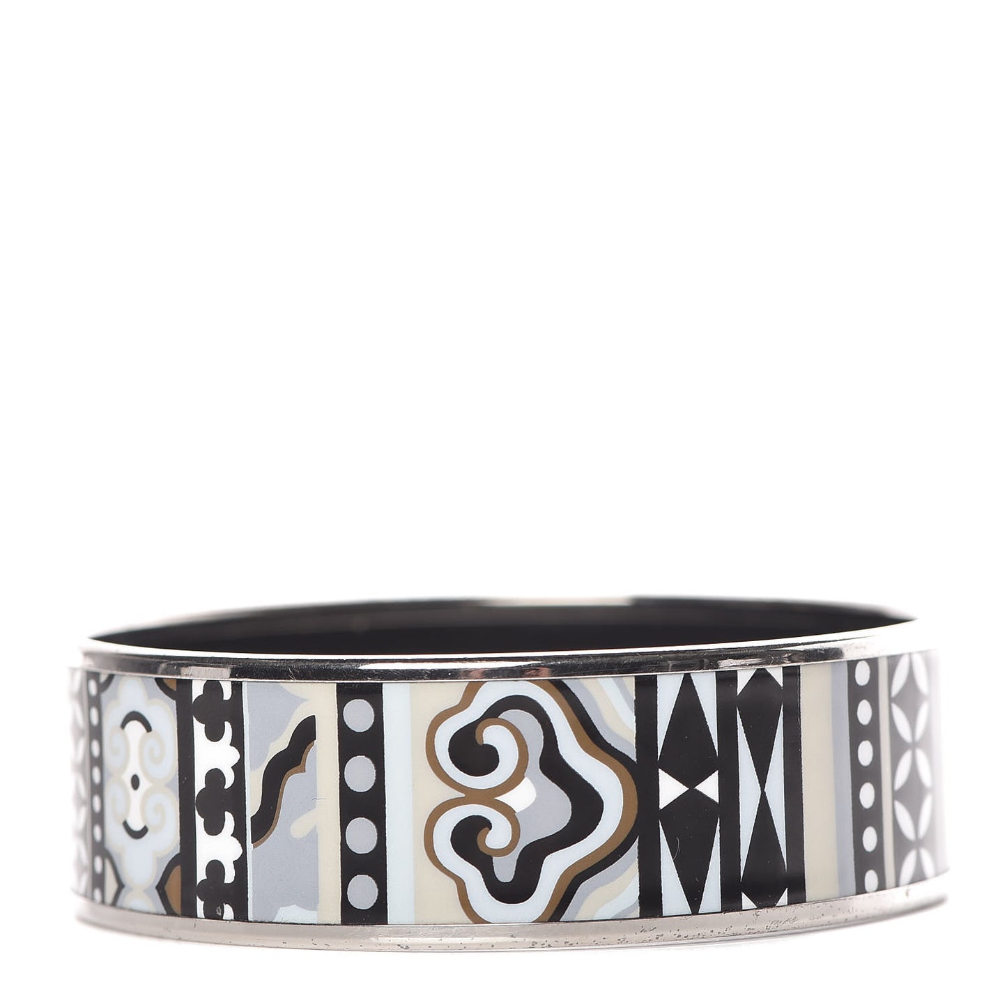 Enamel Printed Wide La Femme Aux Semelles de Vent Bracelet 65