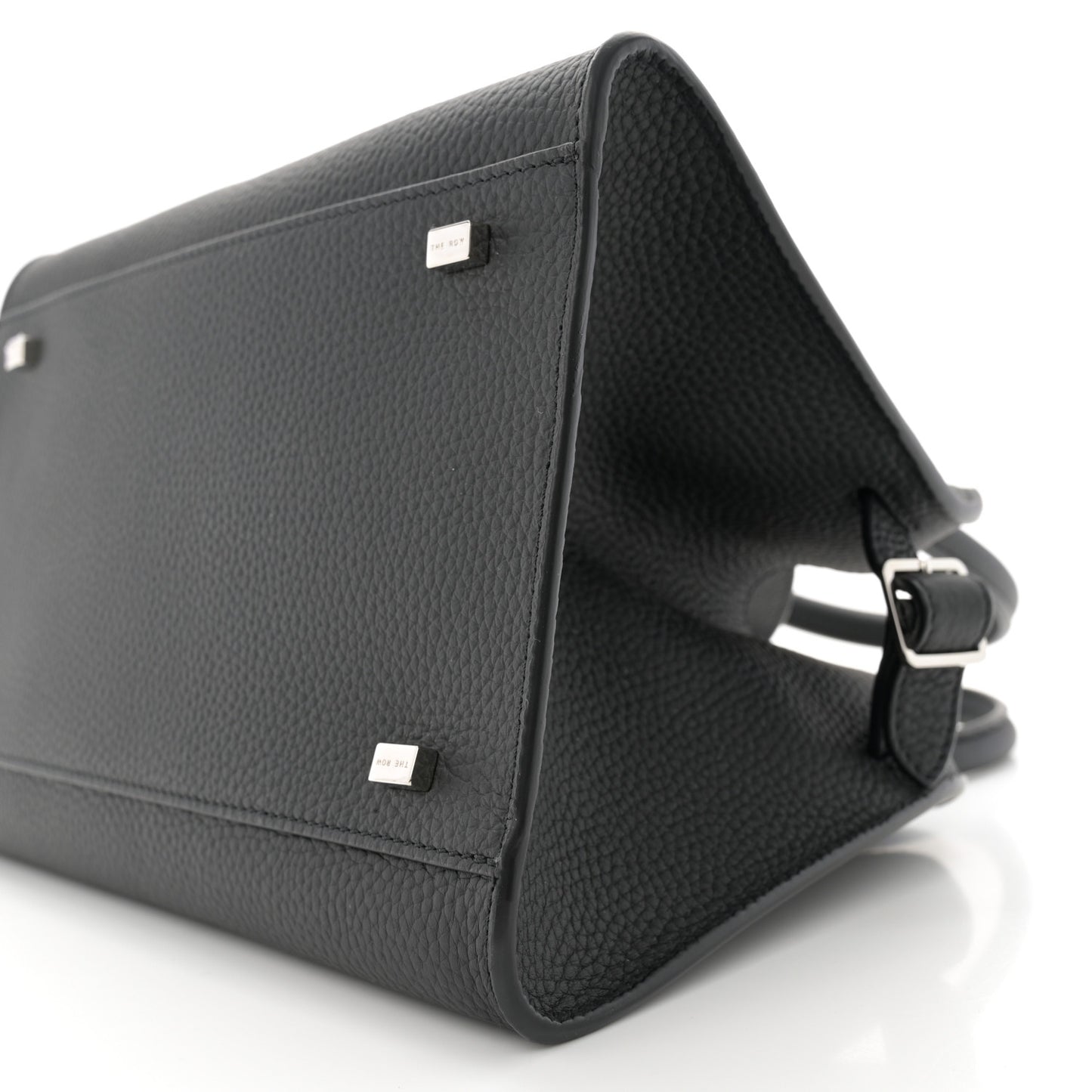 Grained Calfskin Soft Margaux 10 Bag Black