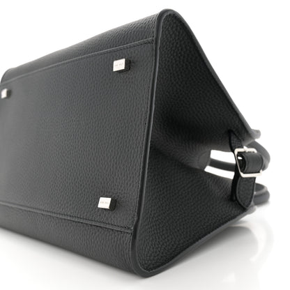 The Row Grained Calfskin Soft Margaux 10 Bag Black 9 of 9