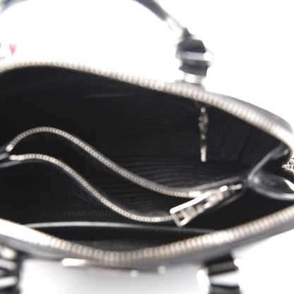 Prada Saffiano Vernice Small Promenade Tote Black 5 of 10