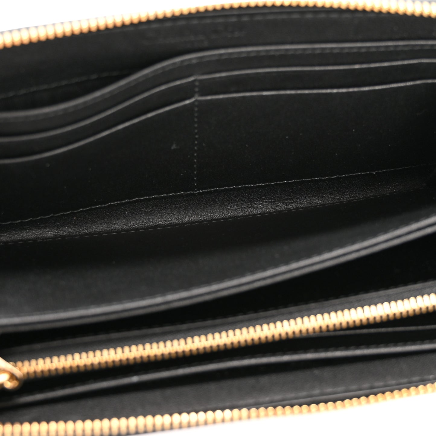 Lambskin Cannage Lady Dior Voyageur Wallet Black